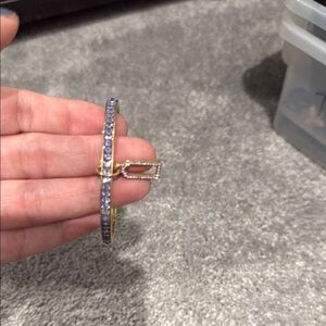 Coach bangle Elegant Gold and Purple Bracelet